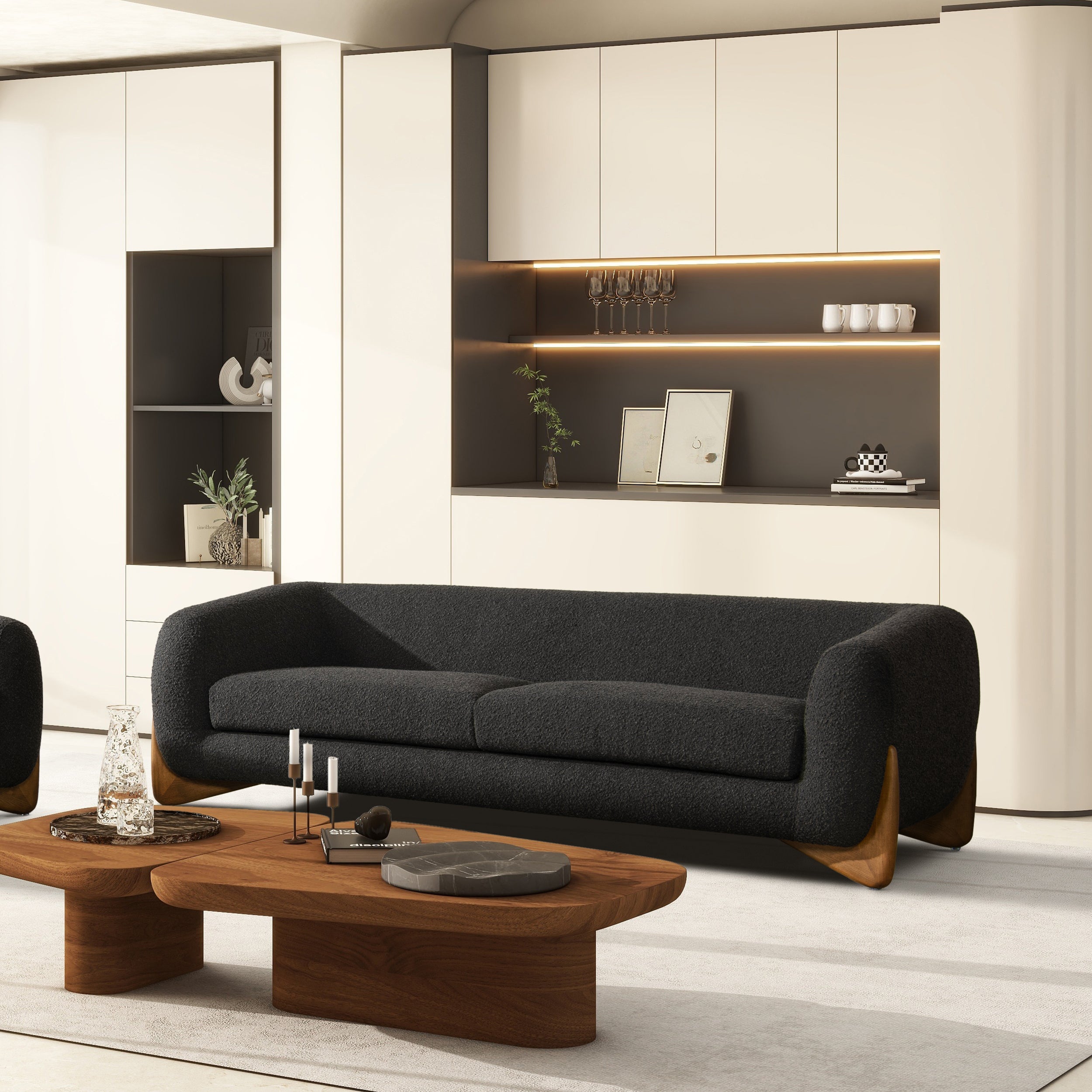 90.5" Sherpa Sofa,44" Sherpa Arm Chair
