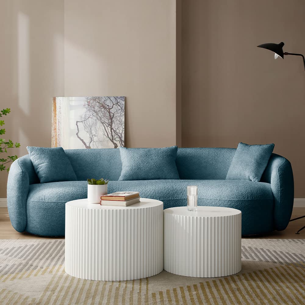 Curved Sofa (Blue)