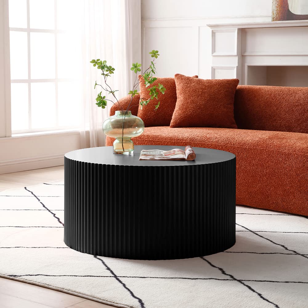 Nesting Coffee Table Set of 2(Crescent Neating-black)
