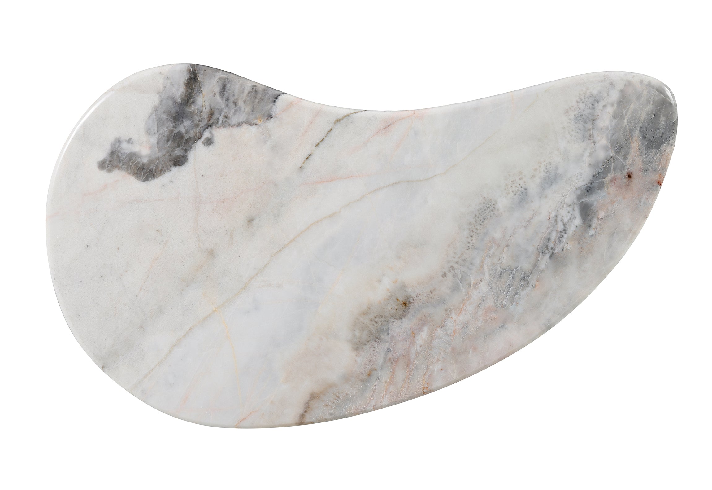 Hanale Natural Marble & Brown Coffee Table/End Table