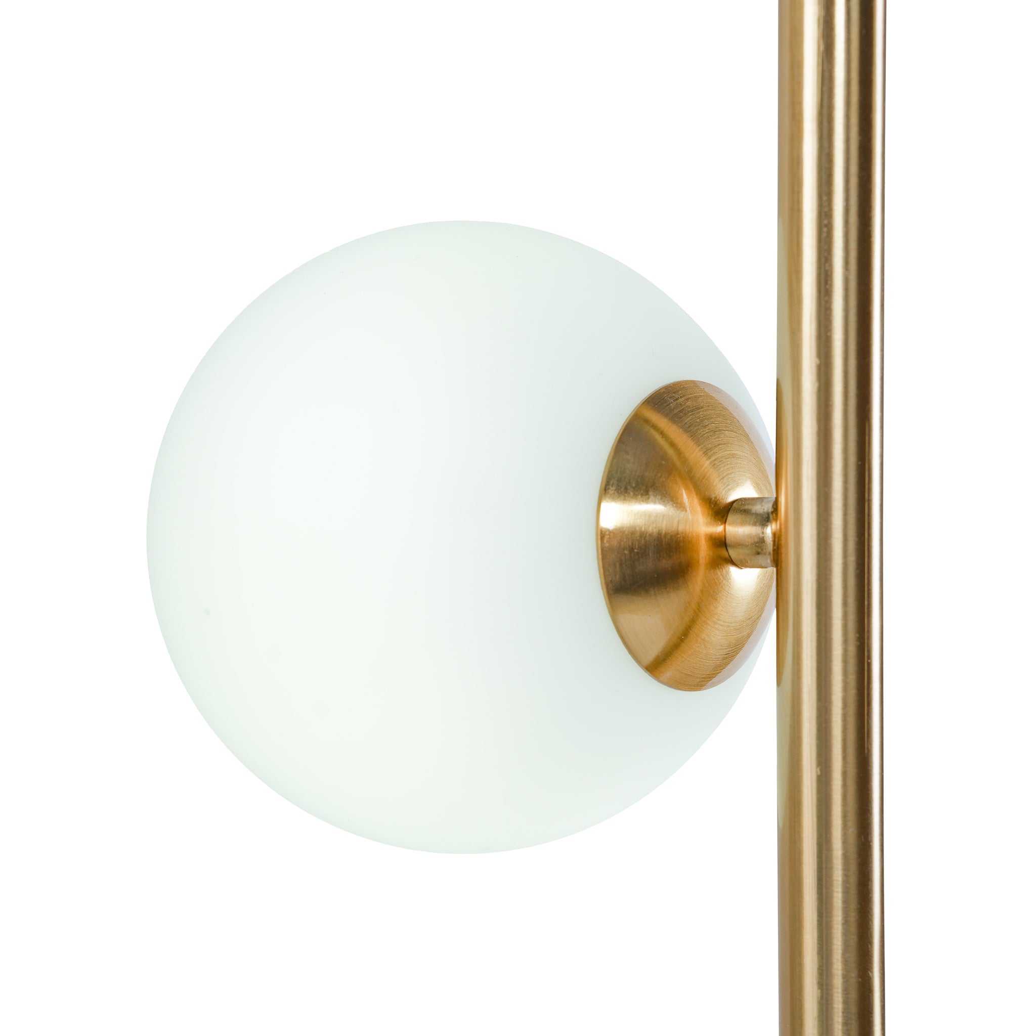 Modern Floor Lamp for Living Room | 66" Tall LED Lamp – Gold Metal, 5-Light G9 Bulb, Foot Switch, Industrial/Corner Design