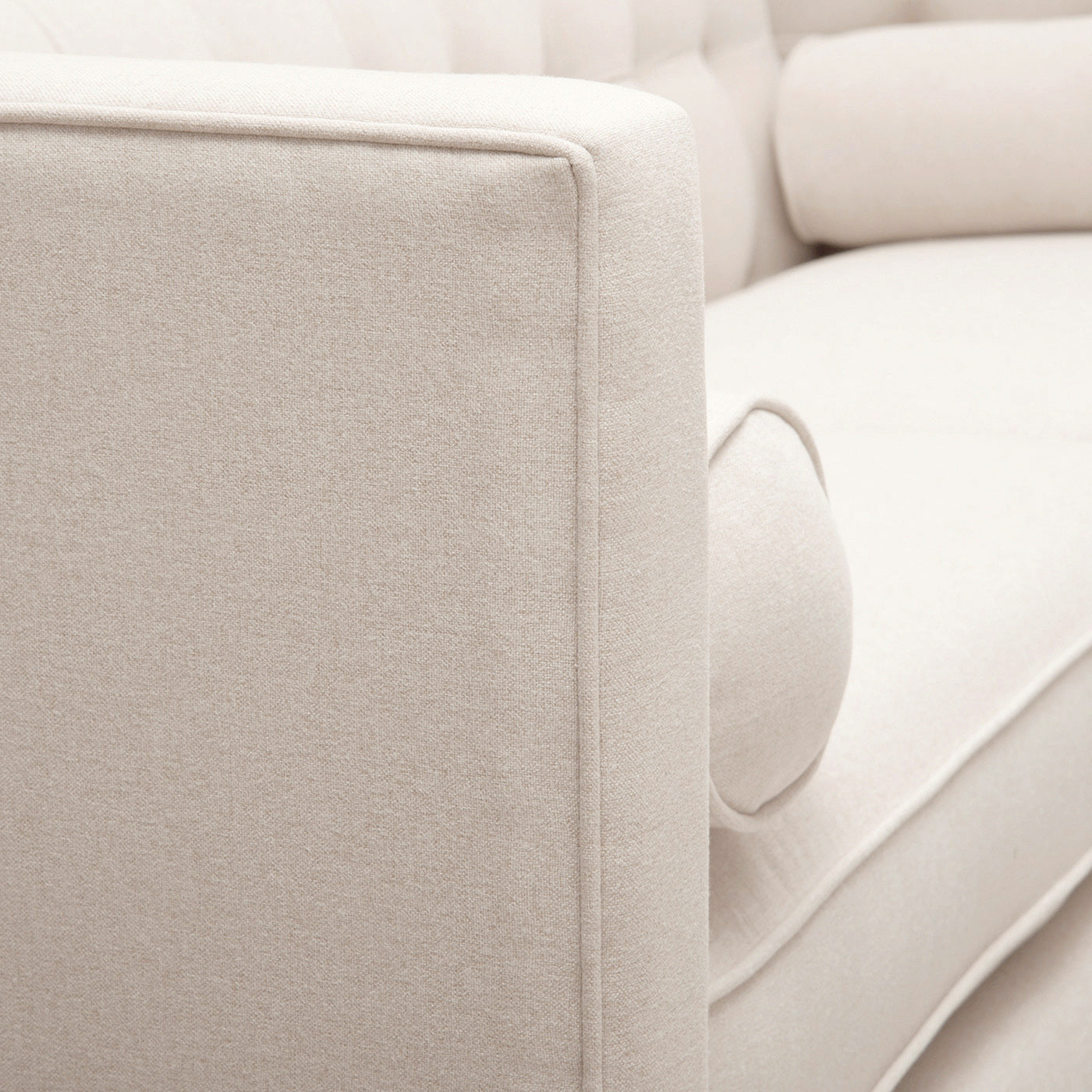 84" Modern Tuxedo Tufted Sofa