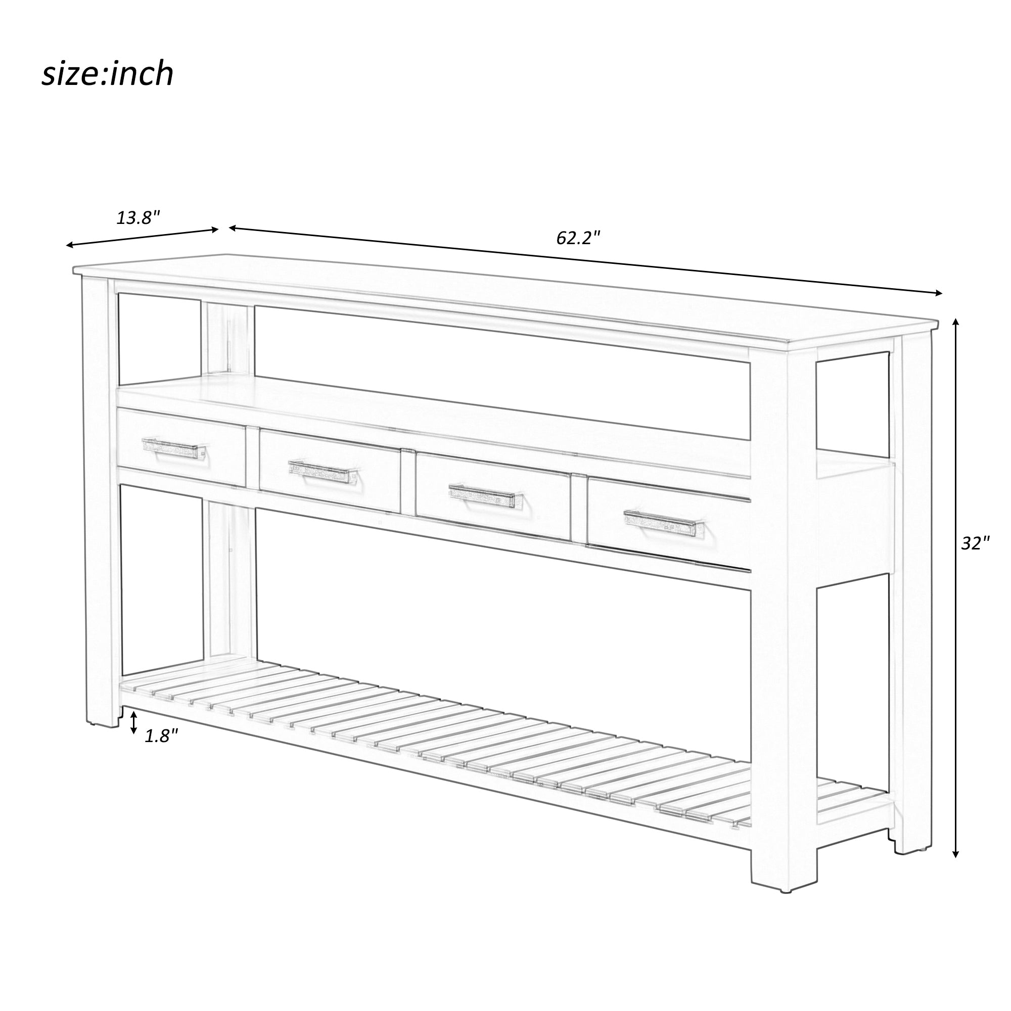 Modern Console Table Sofa Table for Living Room