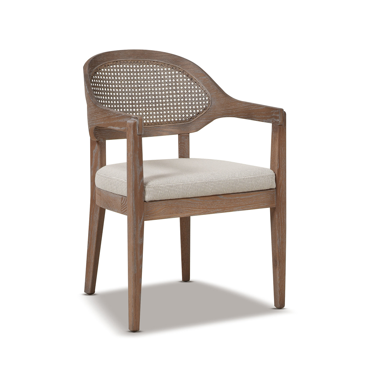 Americana Mid-Century Modern Cane Back Dining Chair