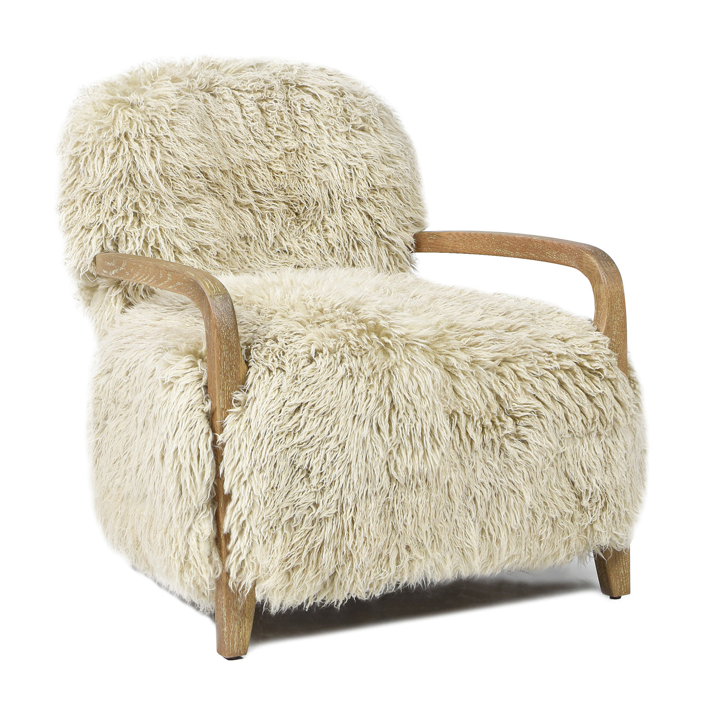 Genuine Sheepskin Fur Split Back Natural Blonde Collection – Dining Chair, Bar Stool, Accent Arm Chair, Loveseat &amp; Ottoman