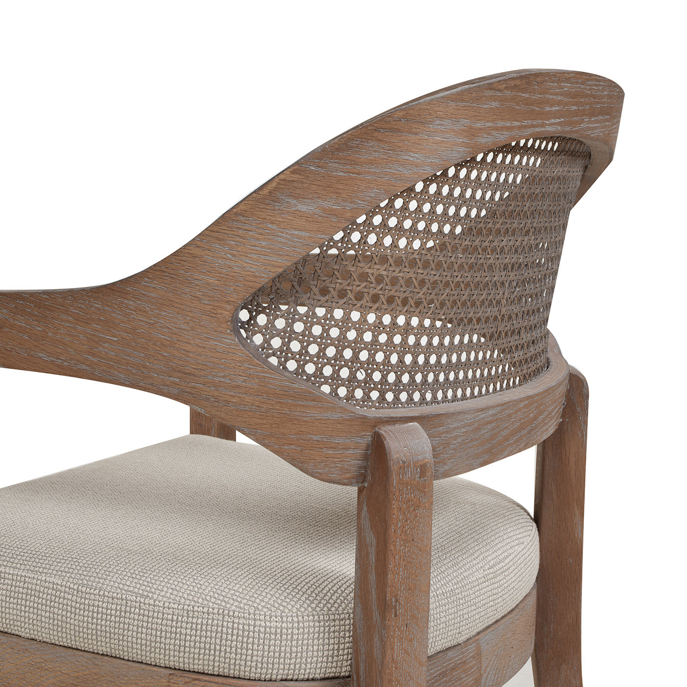 Americana Mid-Century Modern Cane Back Dining Chair