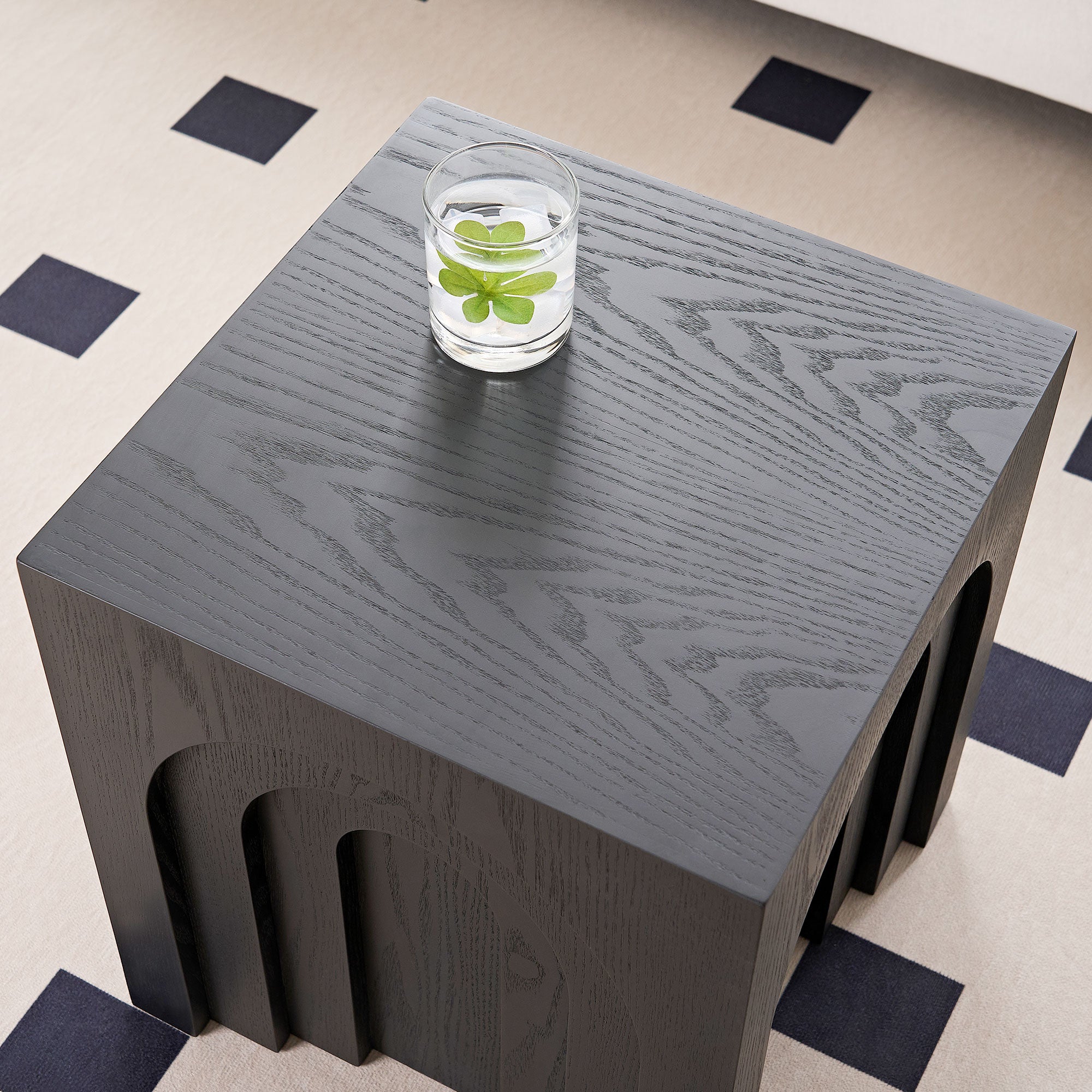 Square Side Table Small Coffee Table Accent Table Bedside Table for Living Room Bedroom