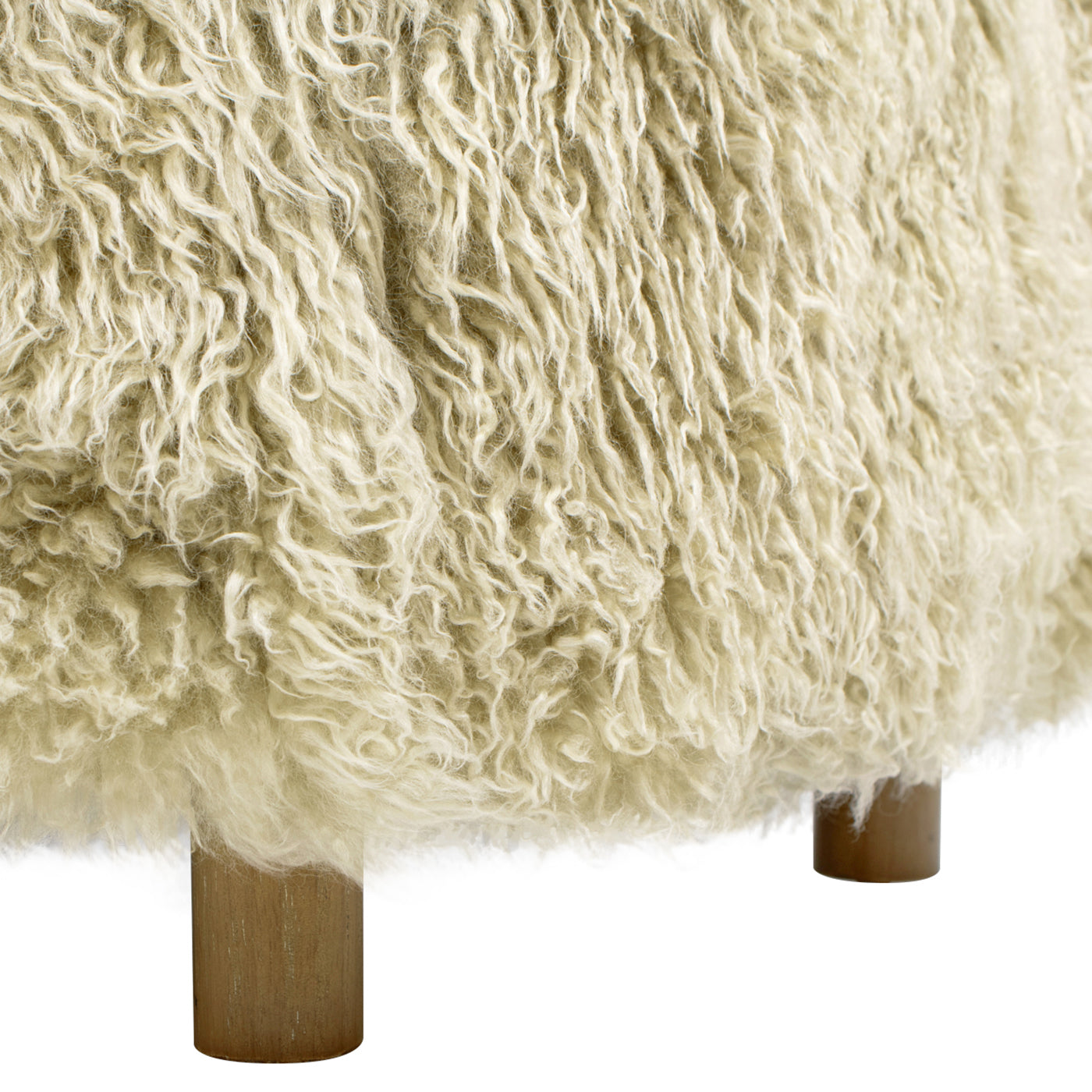 Genuine Sheepskin Fur Split Back Natural Blonde Collection – Dining Chair, Bar Stool, Accent Arm Chair, Loveseat &amp; Ottoman